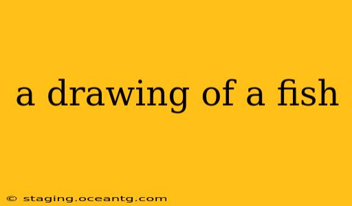 a drawing of a fish