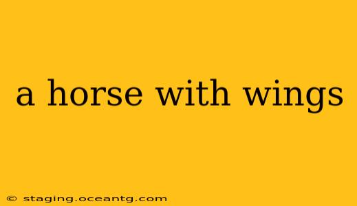 a horse with wings