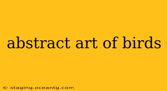 abstract art of birds