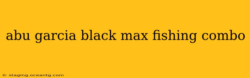abu garcia black max fishing combo