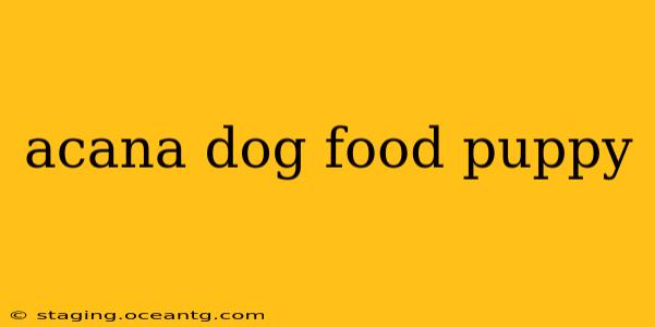 acana dog food puppy