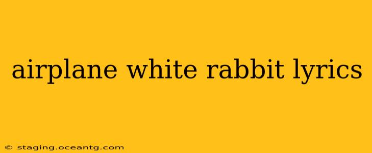 airplane white rabbit lyrics