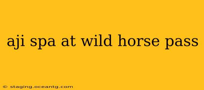 aji spa at wild horse pass