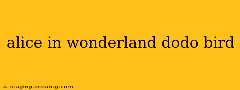alice in wonderland dodo bird