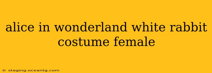alice in wonderland white rabbit costume female