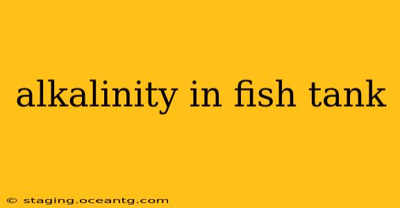 alkalinity in fish tank