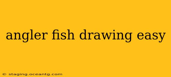 angler fish drawing easy