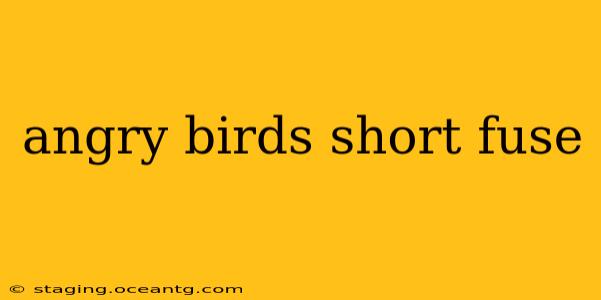 angry birds short fuse