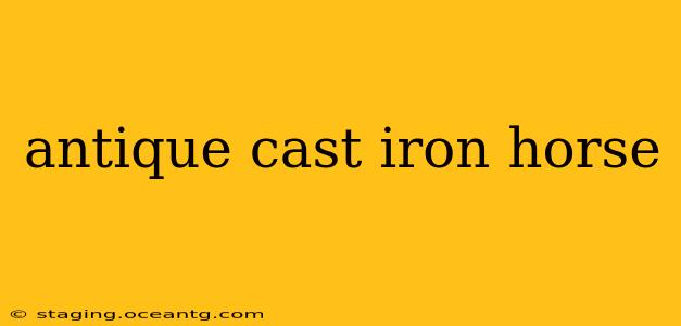 antique cast iron horse