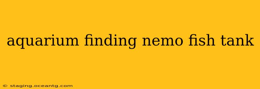 aquarium finding nemo fish tank