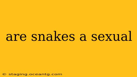 are snakes a sexual
