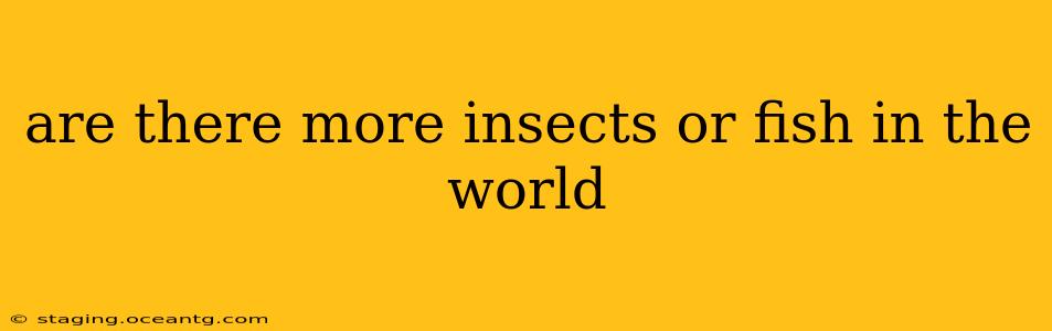 are there more insects or fish in the world
