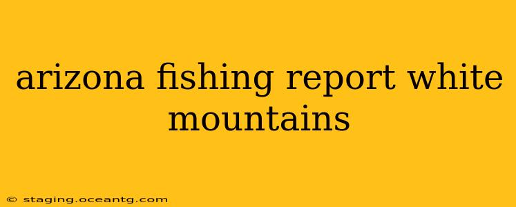 arizona fishing report white mountains
