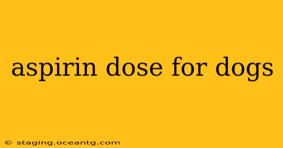 aspirin dose for dogs