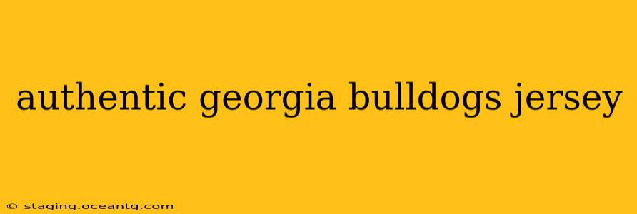 authentic georgia bulldogs jersey
