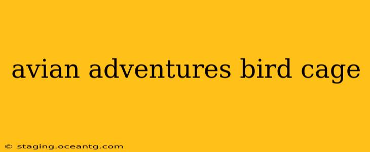 avian adventures bird cage