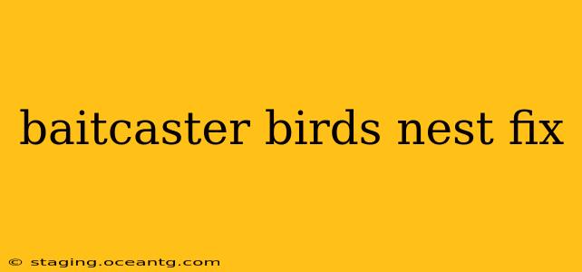 baitcaster birds nest fix