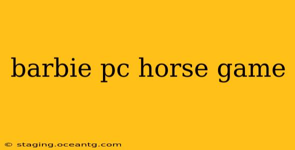 barbie pc horse game