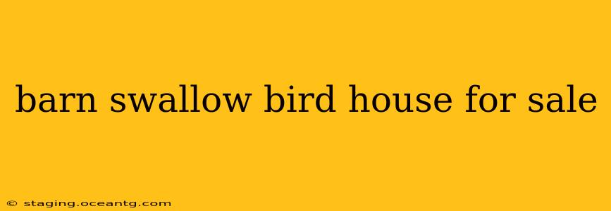 barn swallow bird house for sale