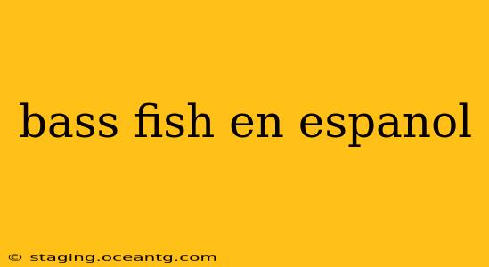 bass fish en espanol