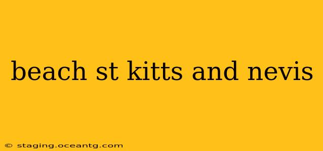 beach st kitts and nevis