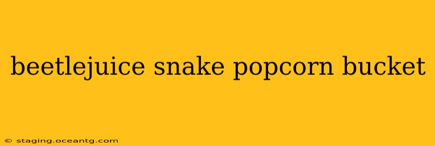beetlejuice snake popcorn bucket
