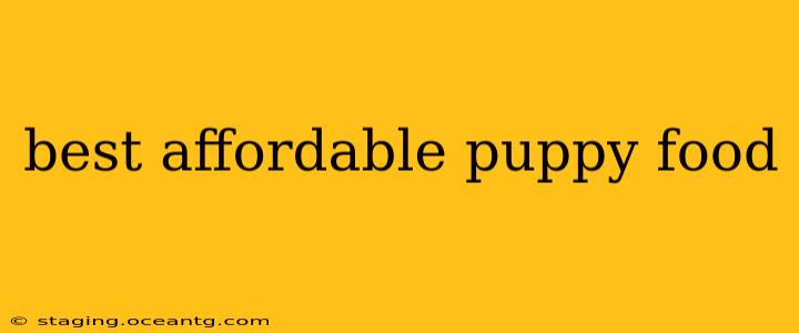 best affordable puppy food