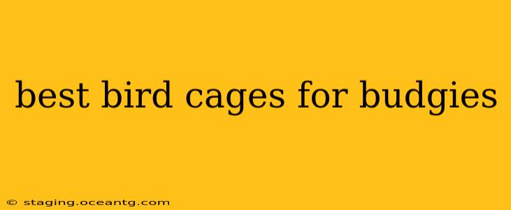 best bird cages for budgies