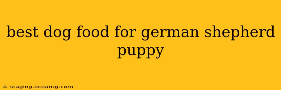 best dog food for german shepherd puppy