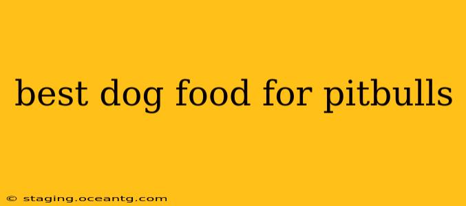 best dog food for pitbulls