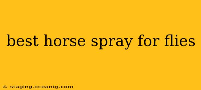 best horse spray for flies