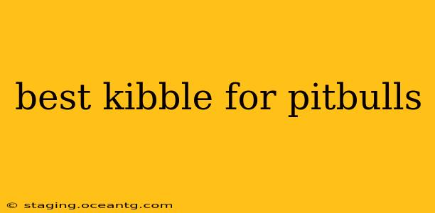 best kibble for pitbulls