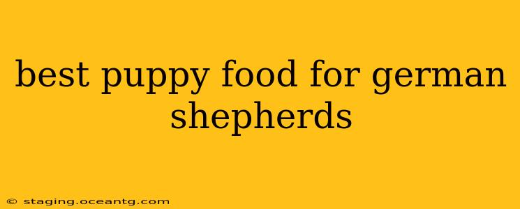 best puppy food for german shepherds