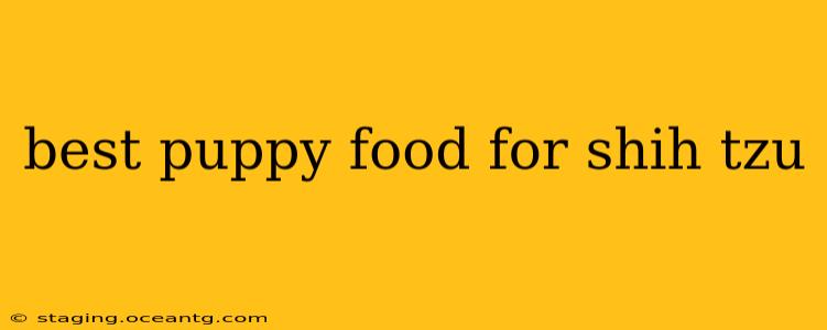best puppy food for shih tzu