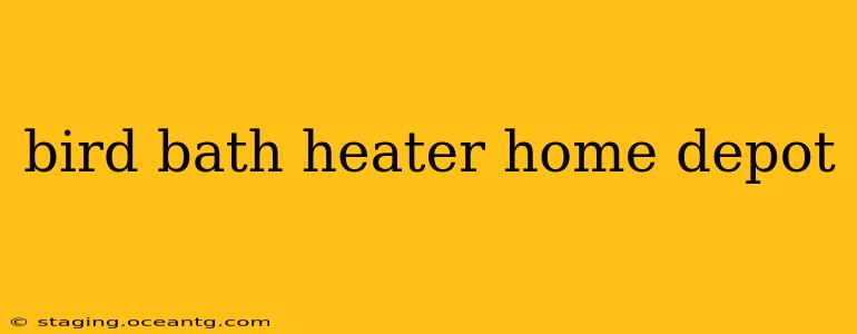 bird bath heater home depot