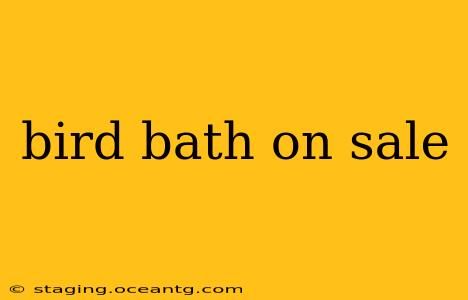 bird bath on sale
