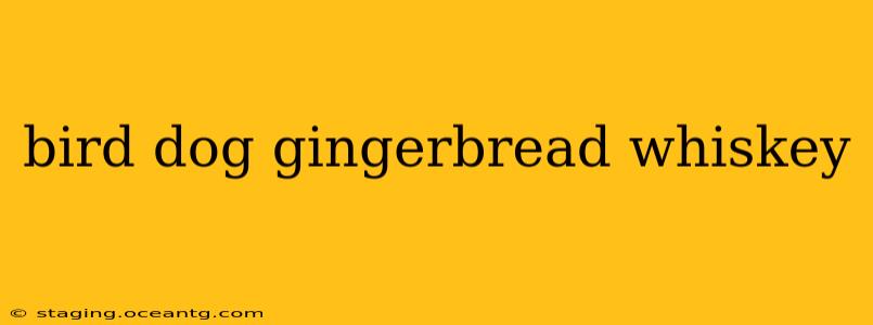 bird dog gingerbread whiskey