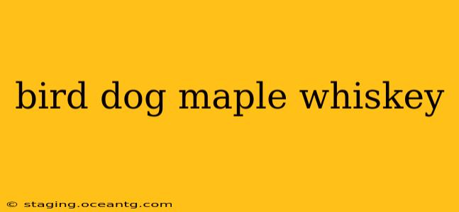 bird dog maple whiskey