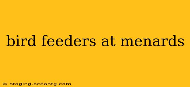 bird feeders at menards