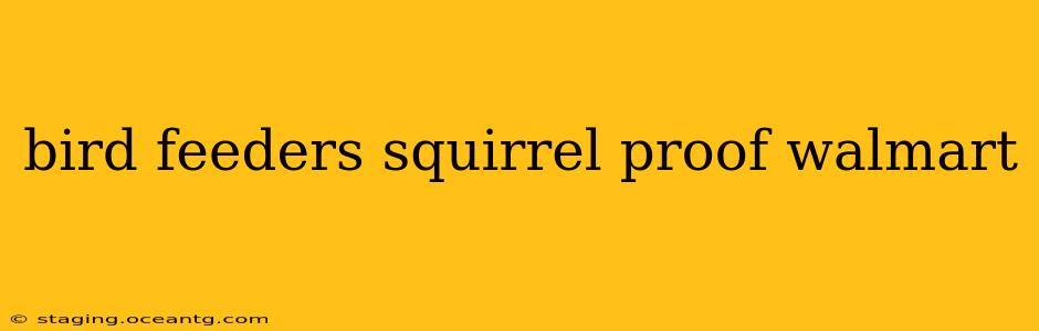 bird feeders squirrel proof walmart