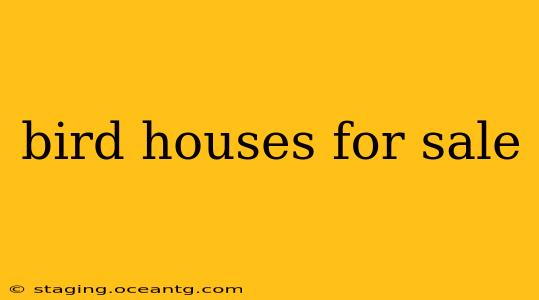 bird houses for sale