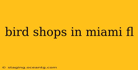 bird shops in miami fl