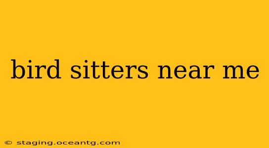 bird sitters near me