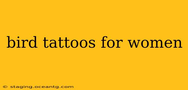 bird tattoos for women