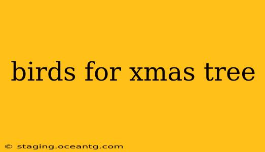 birds for xmas tree