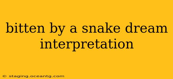 bitten by a snake dream interpretation