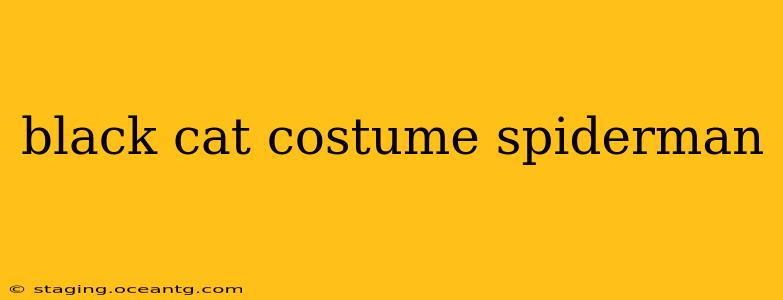black cat costume spiderman