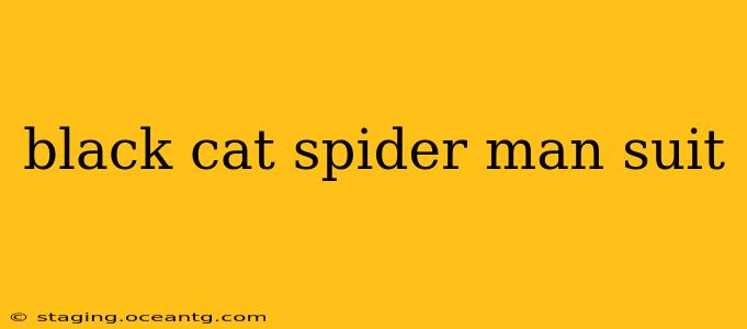 black cat spider man suit