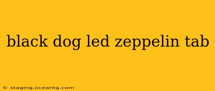 black dog led zeppelin tab