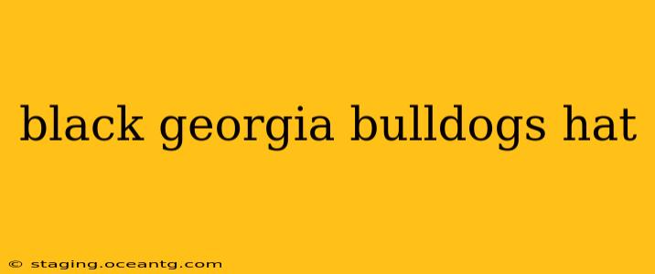 black georgia bulldogs hat